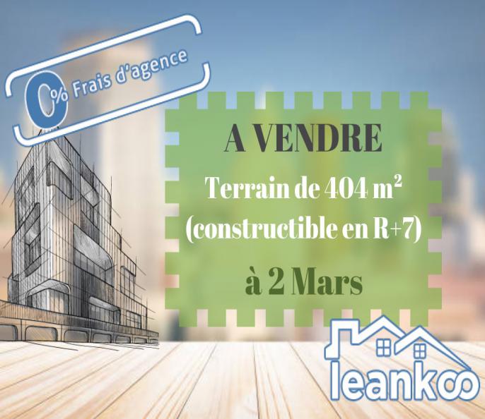 Terrain de 404 m² à vendre à 2 Mars